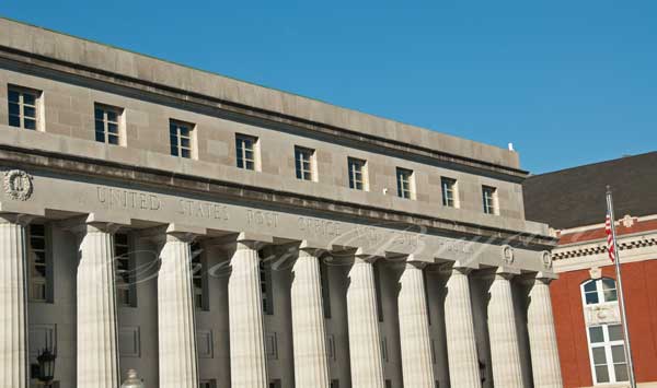 United States Post Office and Court House Government building Sandstone Columns